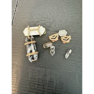 Keep Collective by‎ Stella & Dot Lot of 8 Sliding Charms Stones Bars Heart
